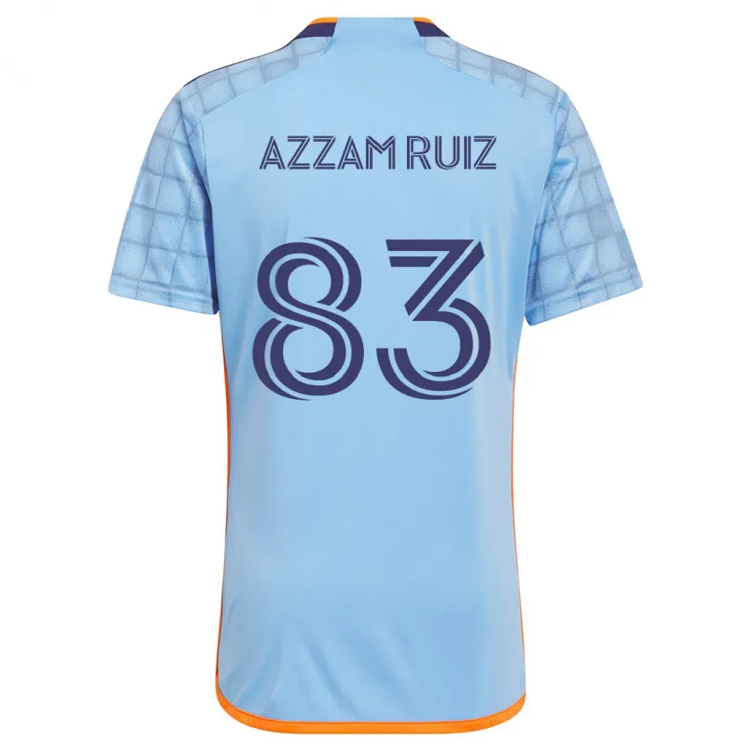 Danxen Niño Camiseta Camil Azzam Ruiz #83 Azul Naranja 1ª Equipación 2024/25 La Camisa