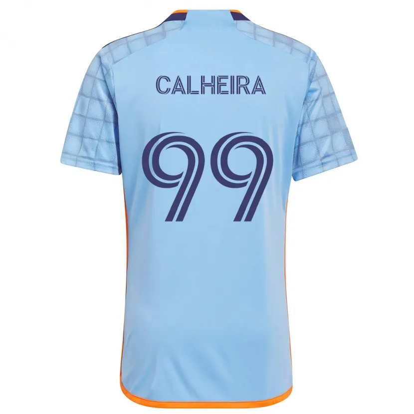 Danxen Niño Camiseta Taylor Calheira #99 Azul Naranja 1ª Equipación 2024/25 La Camisa