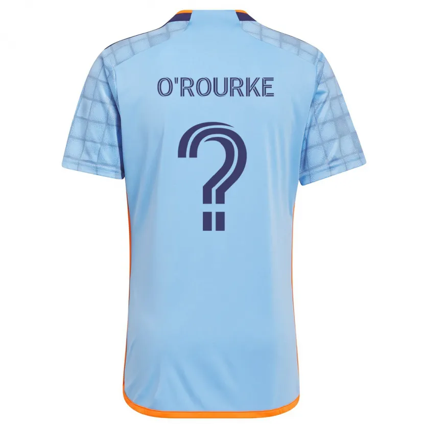 Danxen Niño Camiseta Thomas O'rourke #0 Azul Naranja 1ª Equipación 2024/25 La Camisa