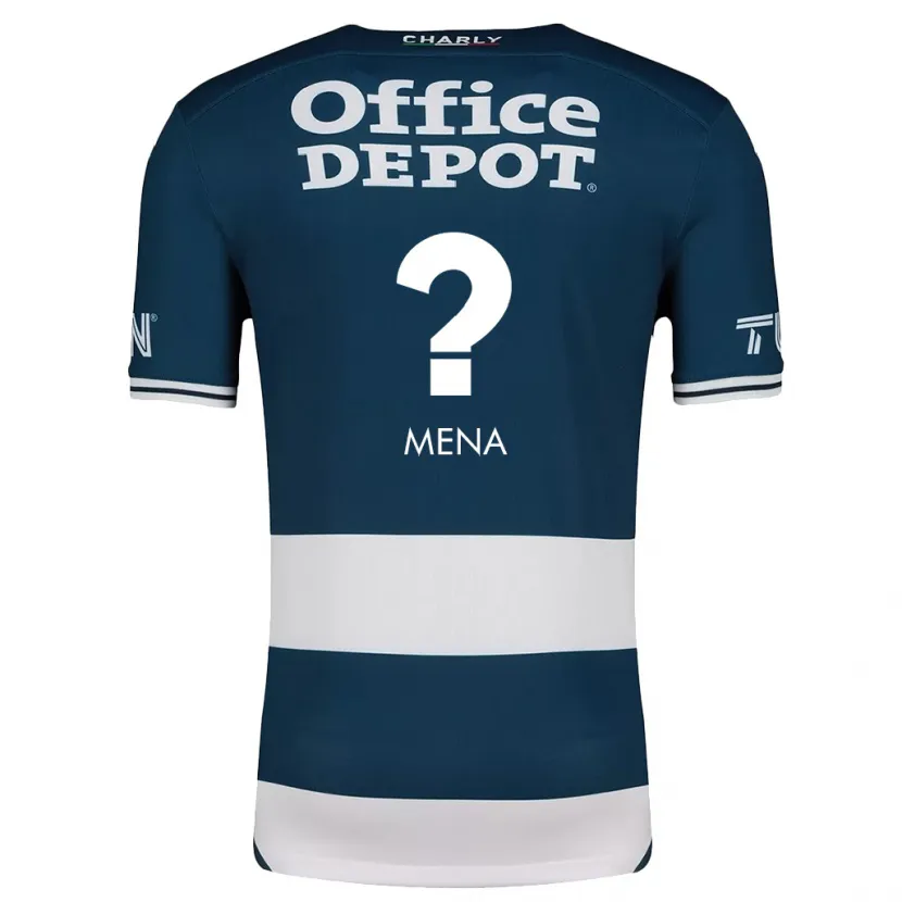 Danxen Niño Camiseta Ángel Mena #0 Azul Blanco 1ª Equipación 2024/25 La Camisa