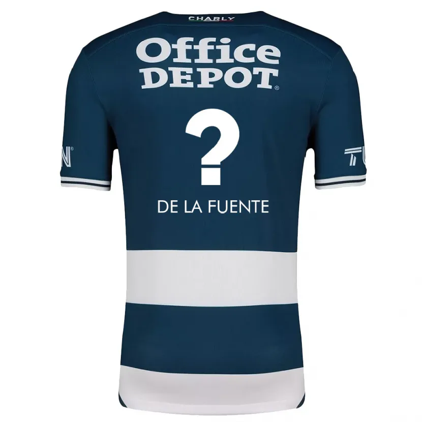 Danxen Niño Camiseta Paulino De La Fuente #0 Azul Blanco 1ª Equipación 2024/25 La Camisa