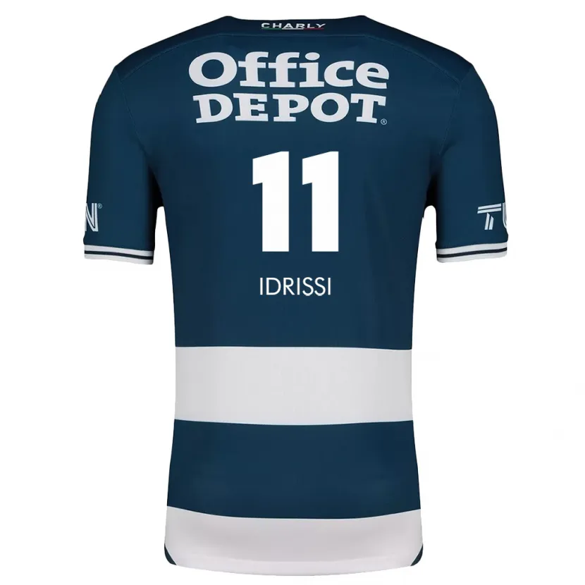 Danxen Niño Camiseta Oussama Idrissi #11 Azul Blanco 1ª Equipación 2024/25 La Camisa