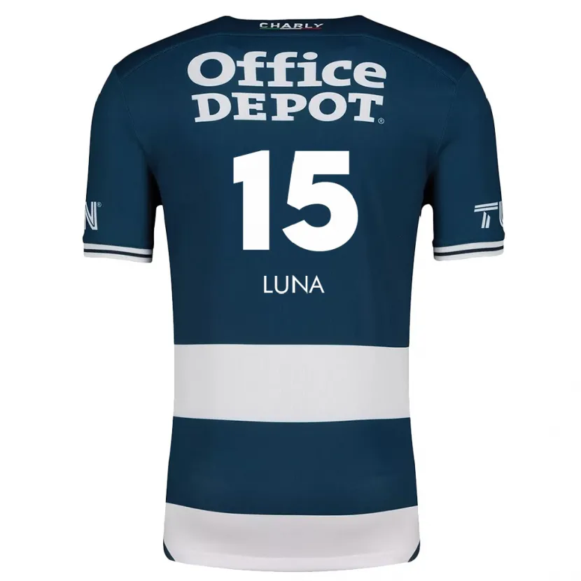 Danxen Niño Camiseta Israel Luna #15 Azul Blanco 1ª Equipación 2024/25 La Camisa