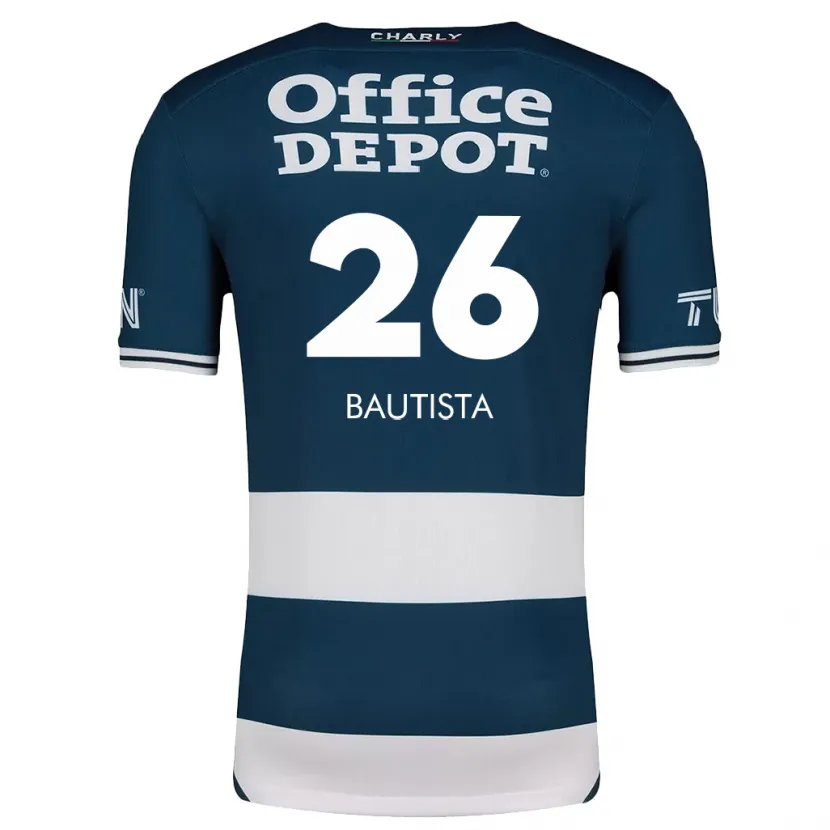 Danxen Niño Camiseta Alán Bautista #26 Azul Blanco 1ª Equipación 2024/25 La Camisa