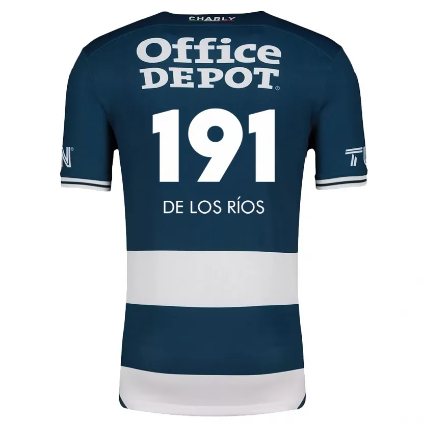 Danxen Niño Camiseta Sergio De Los Ríos #191 Azul Blanco 1ª Equipación 2024/25 La Camisa