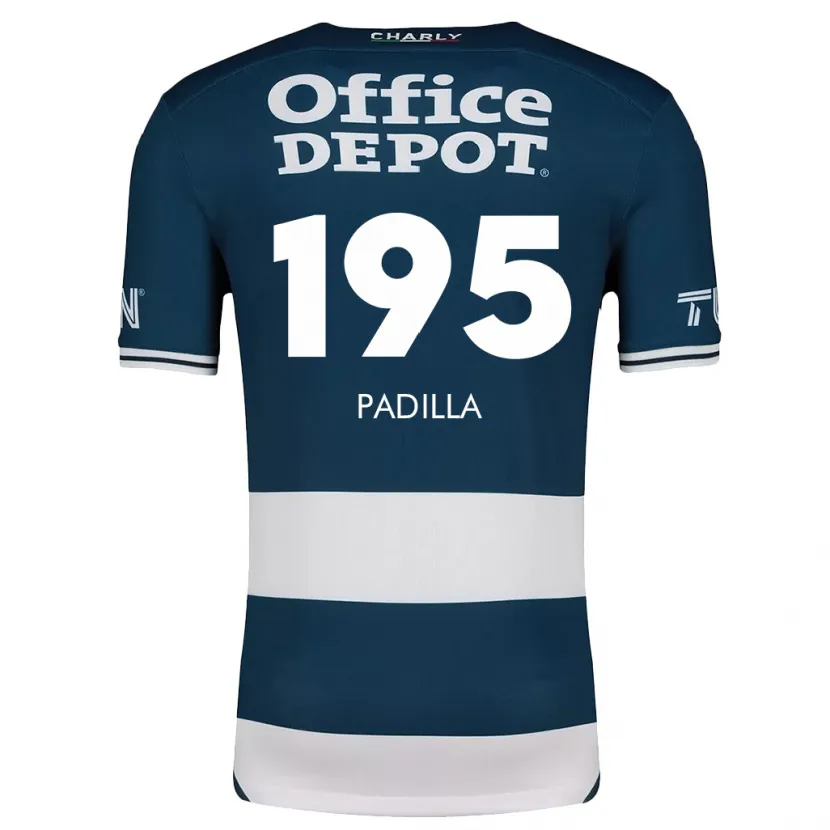 Danxen Niño Camiseta Ángel Padilla #195 Azul Blanco 1ª Equipación 2024/25 La Camisa