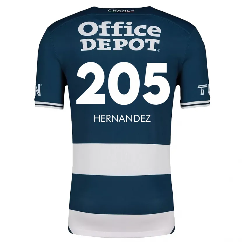 Danxen Niño Camiseta Sergio Hernández #205 Azul Blanco 1ª Equipación 2024/25 La Camisa