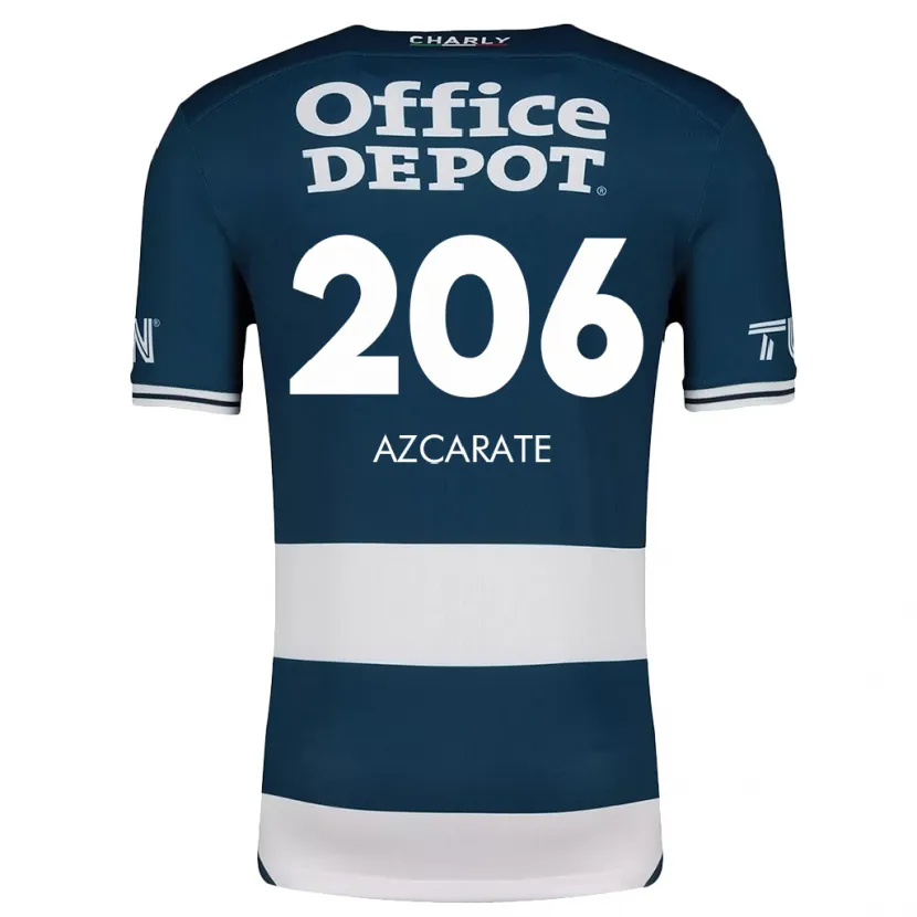 Danxen Niño Camiseta Yerar Azcárate #206 Azul Blanco 1ª Equipación 2024/25 La Camisa