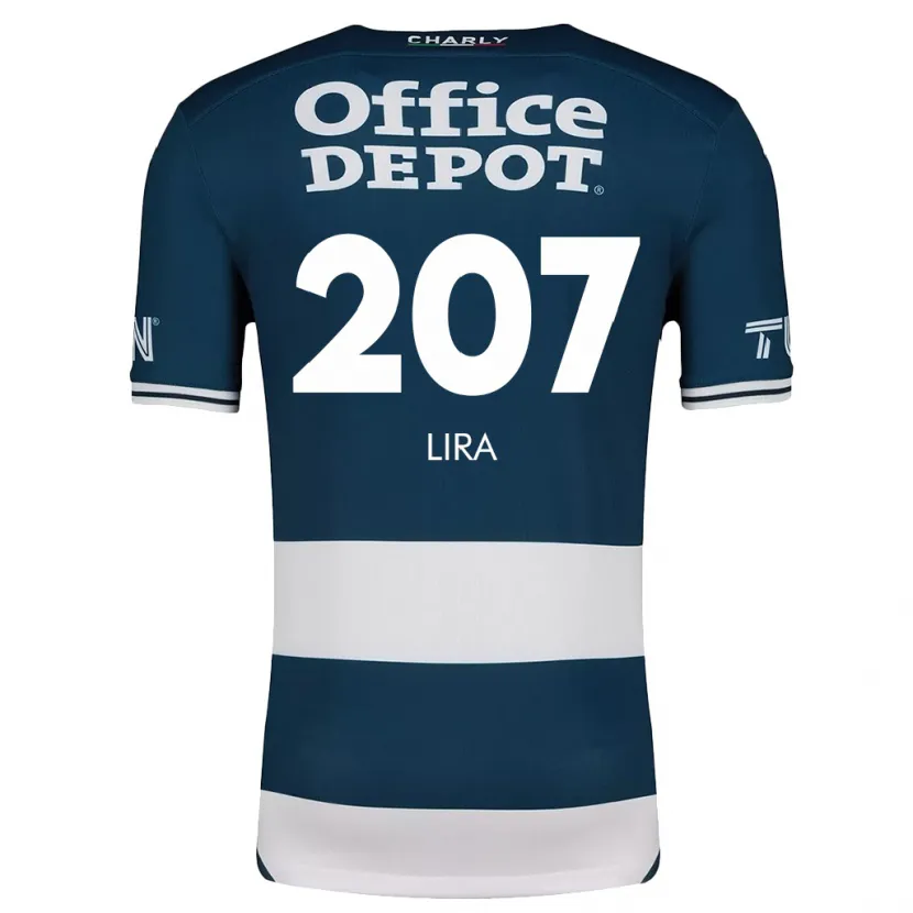 Danxen Niño Camiseta Almir Lira #207 Azul Blanco 1ª Equipación 2024/25 La Camisa