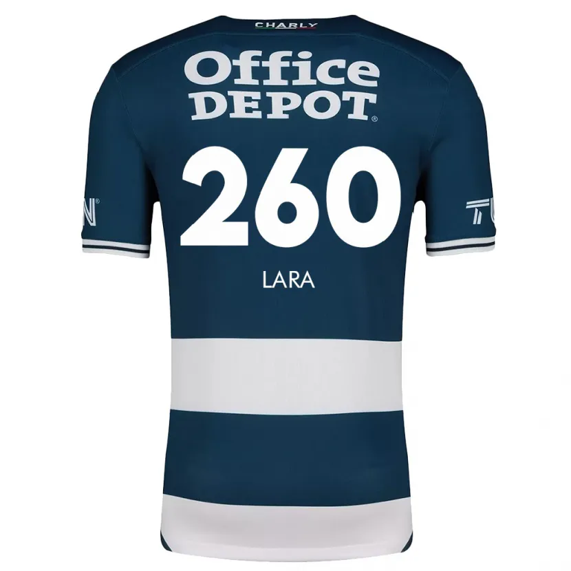 Danxen Niño Camiseta Jesús Lara #260 Azul Blanco 1ª Equipación 2024/25 La Camisa