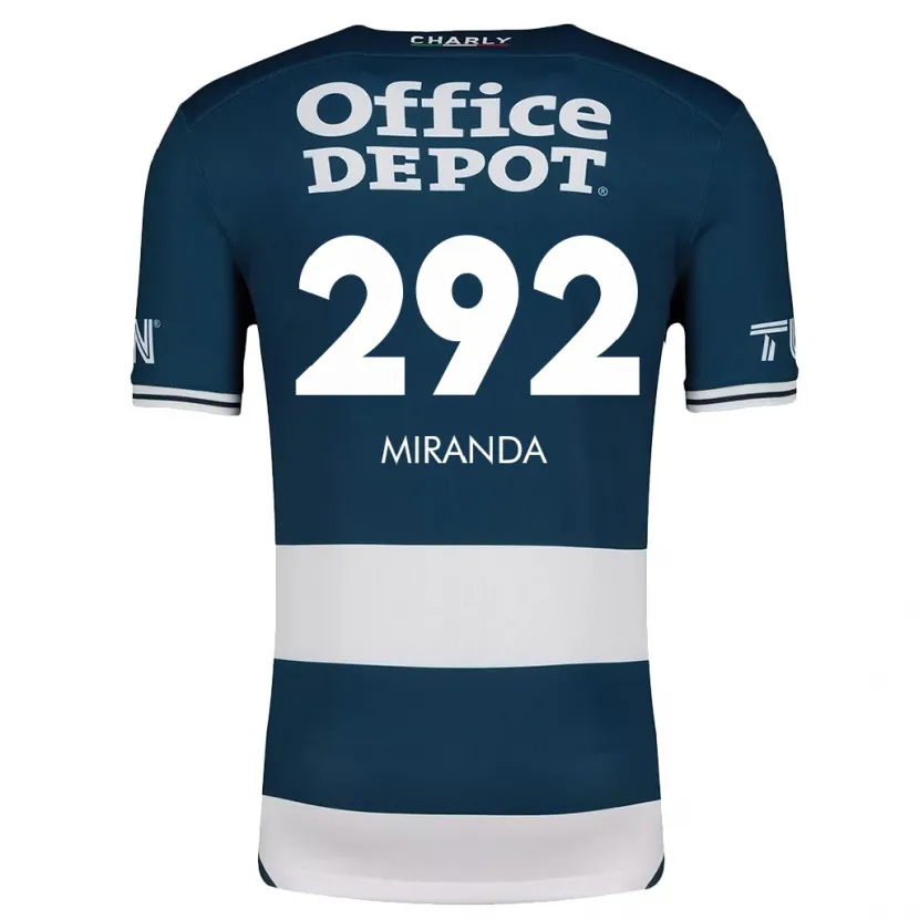 Danxen Niño Camiseta Herbey Miranda #292 Azul Blanco 1ª Equipación 2024/25 La Camisa