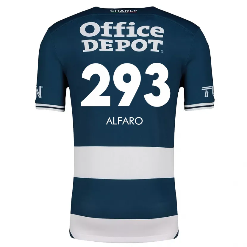 Danxen Niño Camiseta Cristóbal Alfaro #293 Azul Blanco 1ª Equipación 2024/25 La Camisa