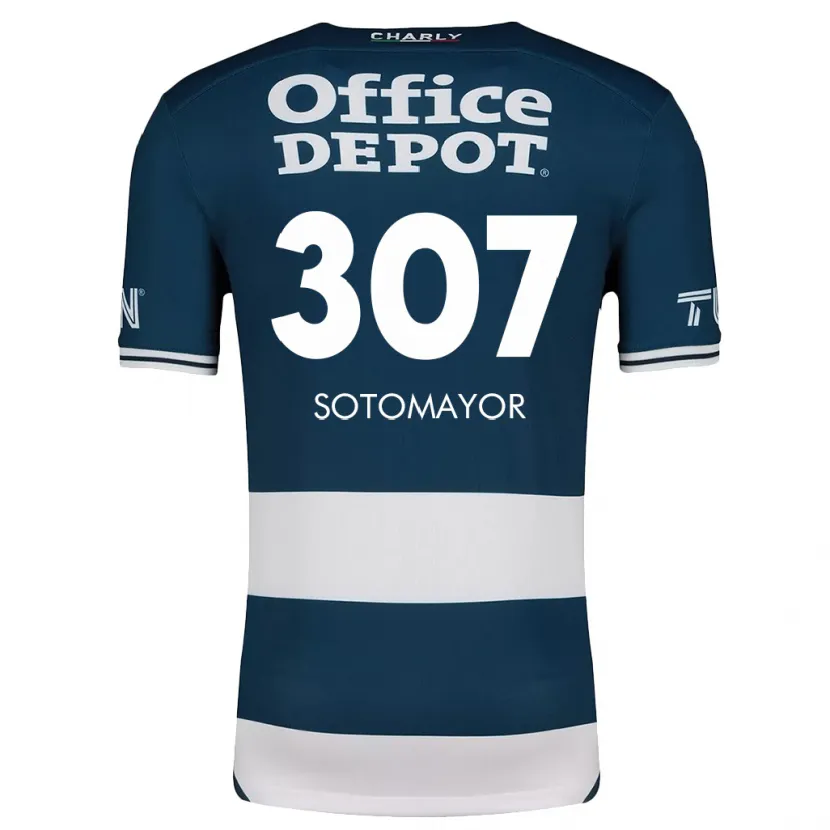 Danxen Niño Camiseta Jacob Sotomayor #307 Azul Blanco 1ª Equipación 2024/25 La Camisa