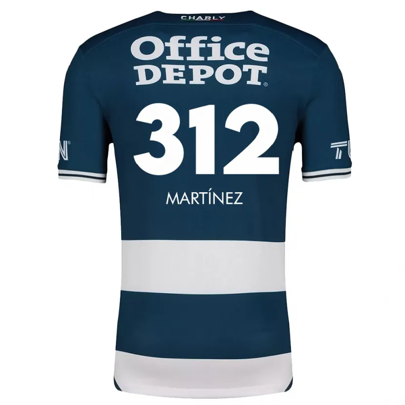 Danxen Niño Camiseta Ulises Martínez #312 Azul Blanco 1ª Equipación 2024/25 La Camisa