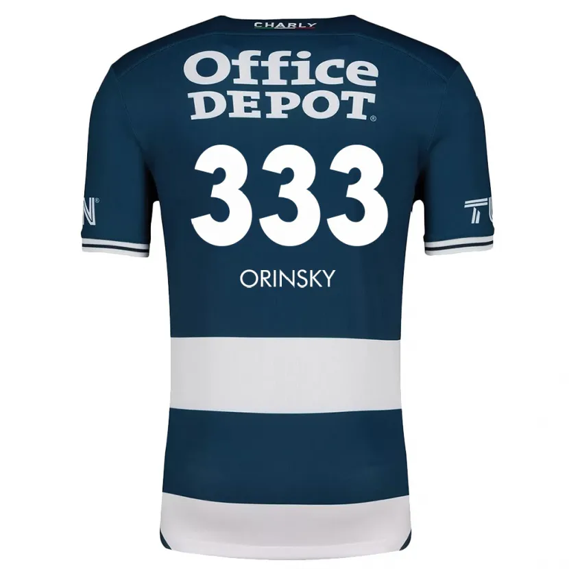 Danxen Niño Camiseta Edson Orinsky #333 Azul Blanco 1ª Equipación 2024/25 La Camisa