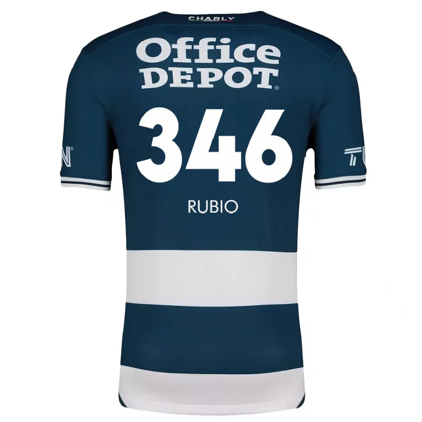 Danxen Niño Camiseta Mateo Rubio #346 Azul Blanco 1ª Equipación 2024/25 La Camisa