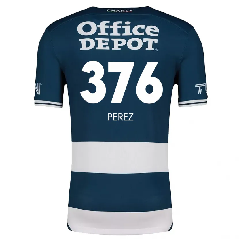 Danxen Niño Camiseta Abraham Pérez #376 Azul Blanco 1ª Equipación 2024/25 La Camisa