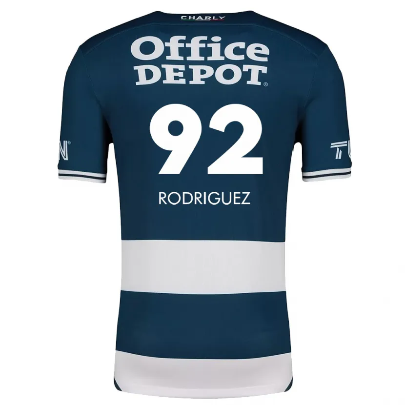 Danxen Niño Camiseta Sergio Rodríguez #92 Azul Blanco 1ª Equipación 2024/25 La Camisa