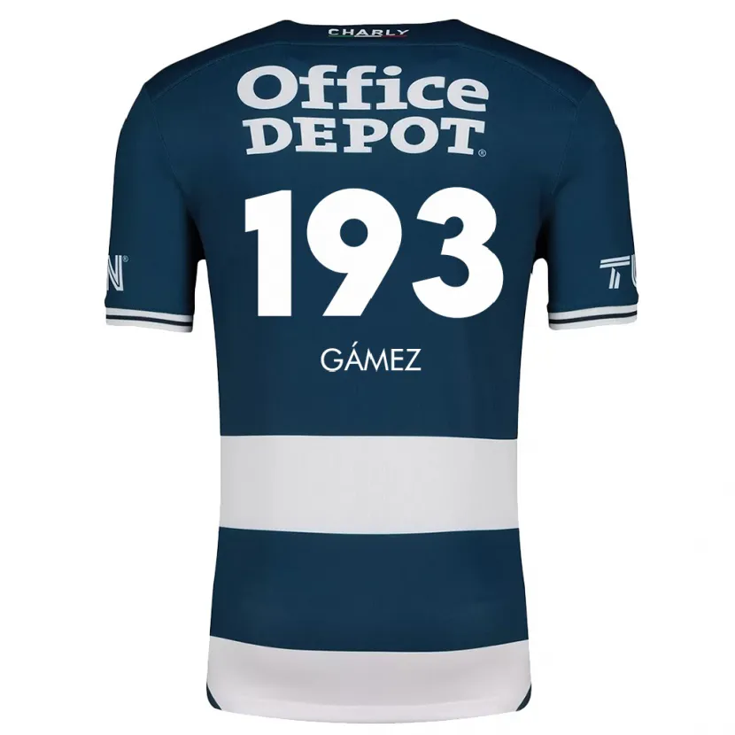 Danxen Niño Camiseta Juan Gámez #193 Azul Blanco 1ª Equipación 2024/25 La Camisa