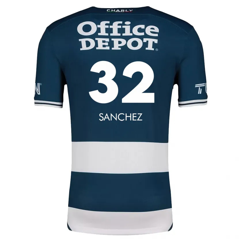 Danxen Niño Camiseta Luis Sánchez #32 Azul Blanco 1ª Equipación 2024/25 La Camisa