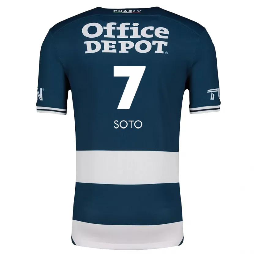 Danxen Niño Camiseta Alice Soto #7 Azul Blanco 1ª Equipación 2024/25 La Camisa