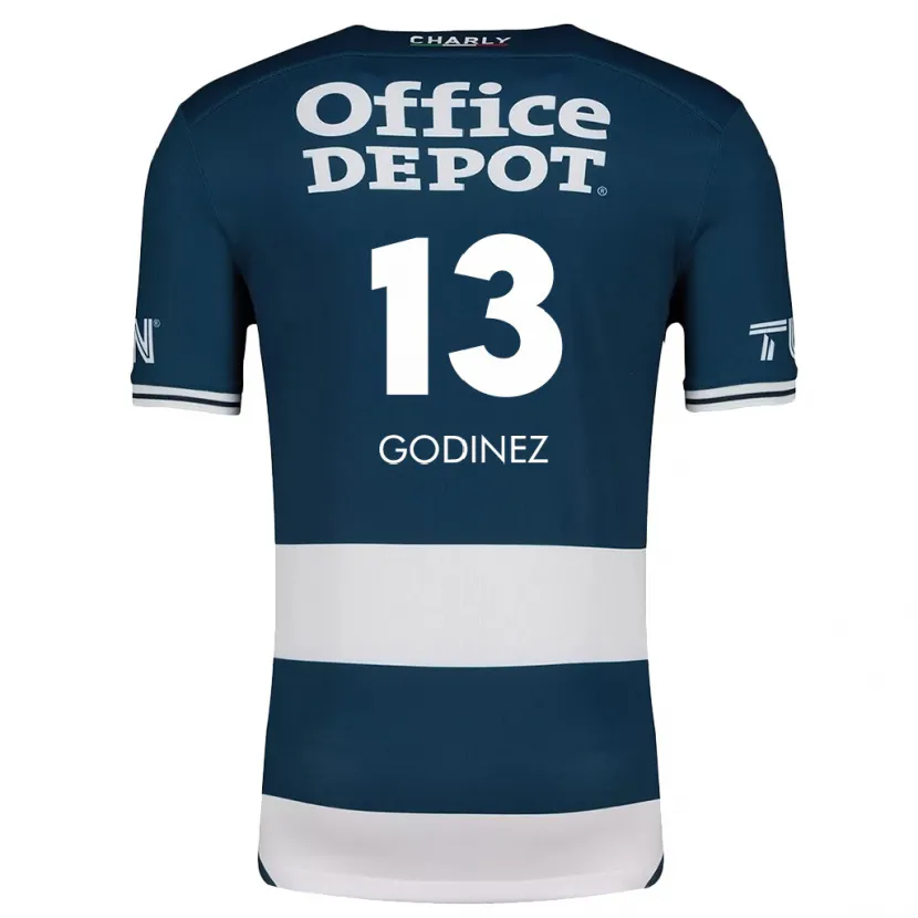 Danxen Niño Camiseta Alexandra Godínez #13 Azul Blanco 1ª Equipación 2024/25 La Camisa