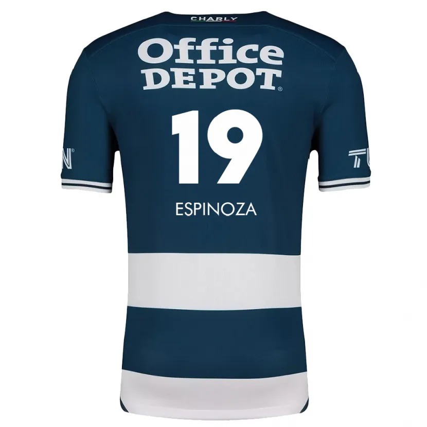 Danxen Niño Camiseta Giselle Espinoza #19 Azul Blanco 1ª Equipación 2024/25 La Camisa