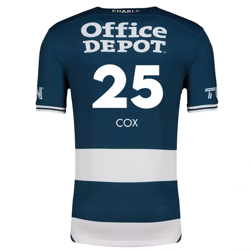 Danxen Niño Camiseta Marta Cox #25 Azul Blanco 1ª Equipación 2024/25 La Camisa