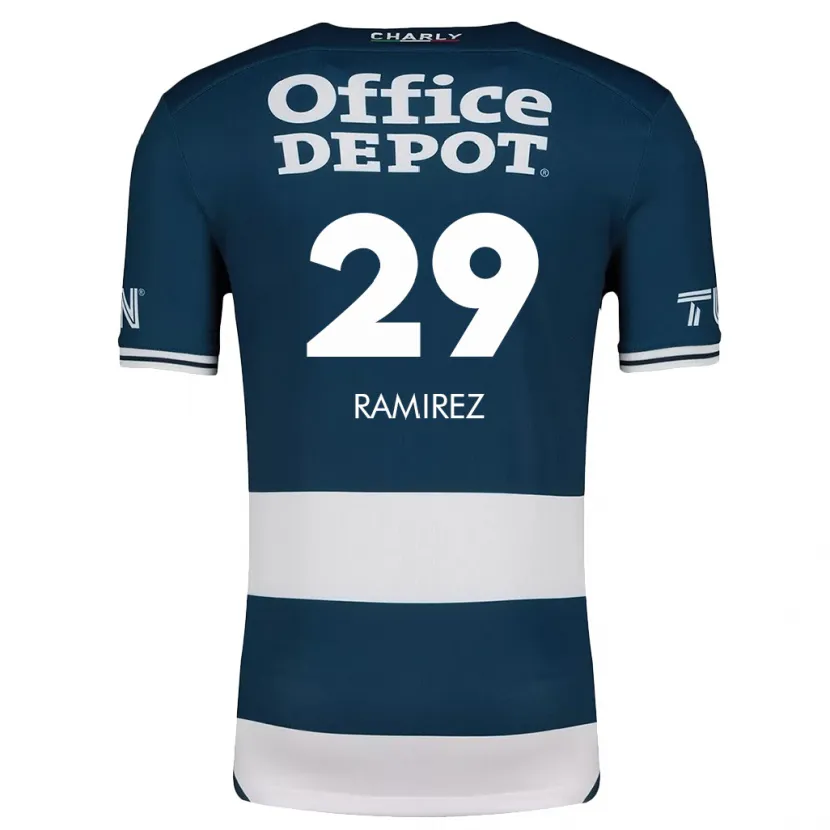 Danxen Niño Camiseta Elliana Ramirez #29 Azul Blanco 1ª Equipación 2024/25 La Camisa