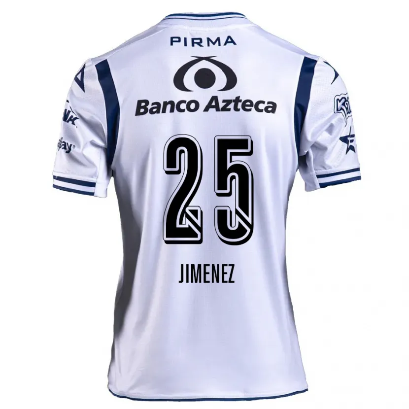 Danxen Niño Camiseta Miguel Jiménez #25 Blanco Azul Marino 1ª Equipación 2024/25 La Camisa