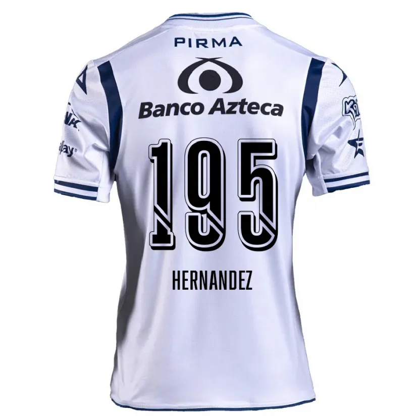 Danxen Niño Camiseta Daniel Hernández #195 Blanco Azul Marino 1ª Equipación 2024/25 La Camisa