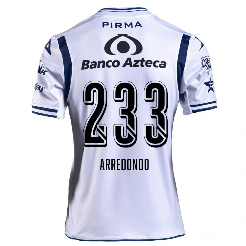 Danxen Niño Camiseta Ángel Arredondo #233 Blanco Azul Marino 1ª Equipación 2024/25 La Camisa