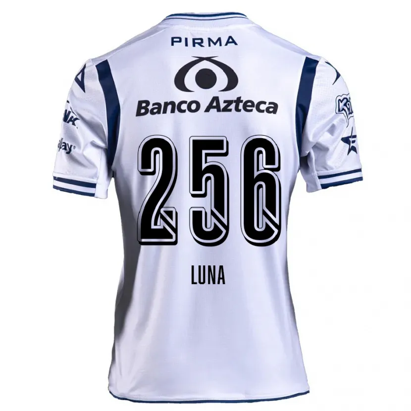 Danxen Niño Camiseta Ángel Luna #256 Blanco Azul Marino 1ª Equipación 2024/25 La Camisa