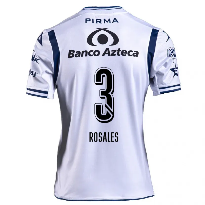 Danxen Niño Camiseta Fátima Rosales #3 Blanco Azul Marino 1ª Equipación 2024/25 La Camisa