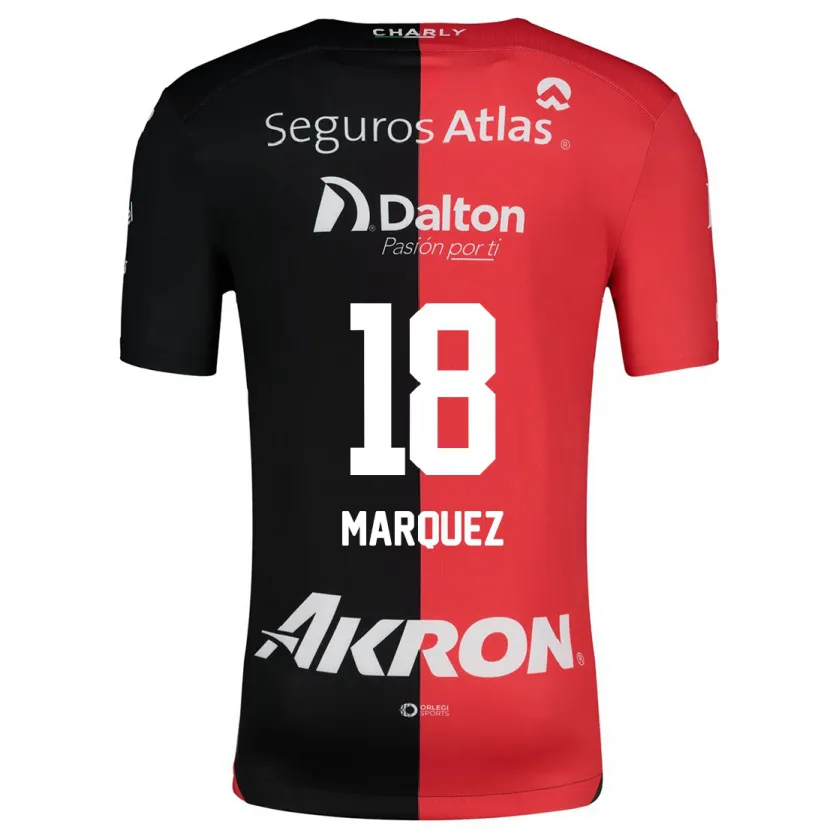 Danxen Niño Camiseta Jeremy Márquez #18 Negro Rojo 1ª Equipación 2024/25 La Camisa