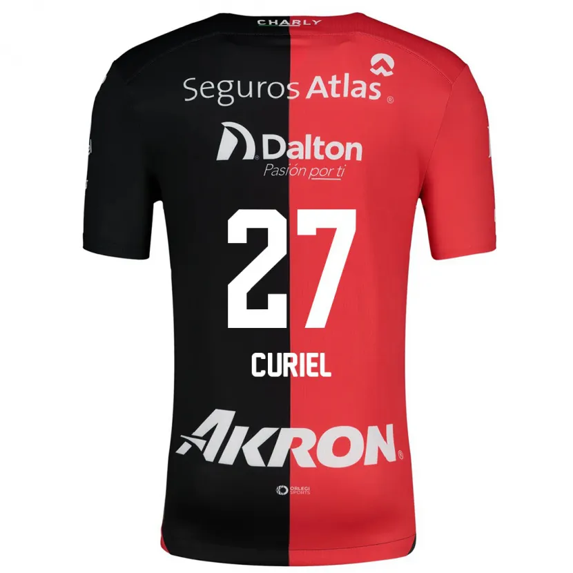 Danxen Niño Camiseta Alexa Curiel #27 Negro Rojo 1ª Equipación 2024/25 La Camisa