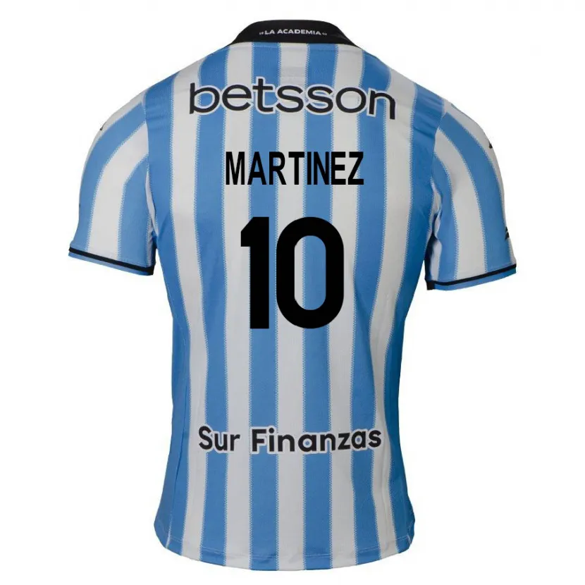 Danxen Niño Camiseta Roger Martínez #10 Azul Blanco Negro 1ª Equipación 2024/25 La Camisa