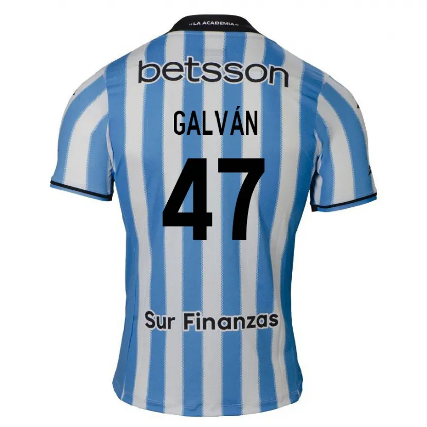 Danxen Niño Camiseta Ignacio Galván #47 Azul Blanco Negro 1ª Equipación 2024/25 La Camisa