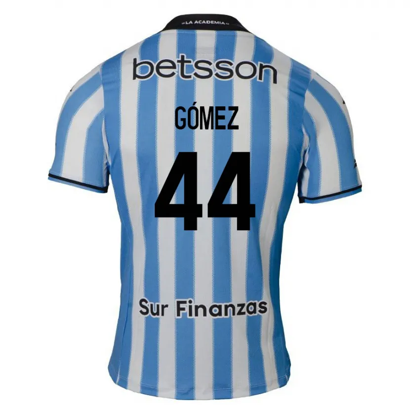 Danxen Niño Camiseta Francisco Gómez #44 Azul Blanco Negro 1ª Equipación 2024/25 La Camisa