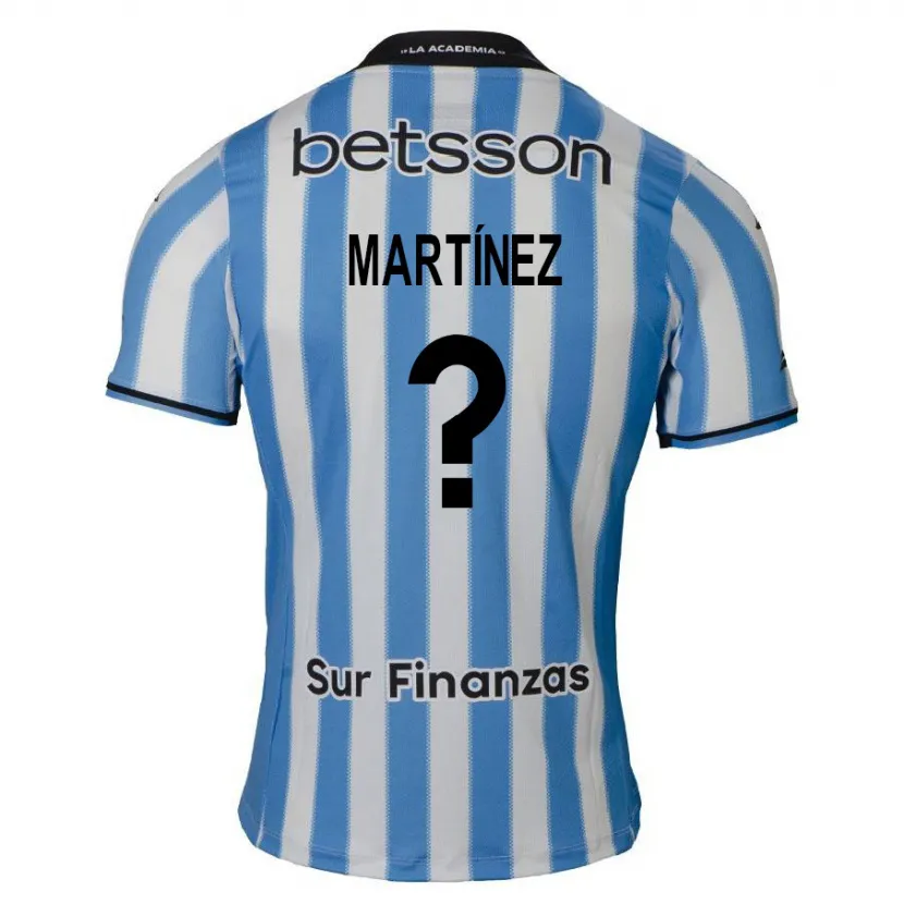 Danxen Niño Camiseta Mateo Martínez #0 Azul Blanco Negro 1ª Equipación 2024/25 La Camisa