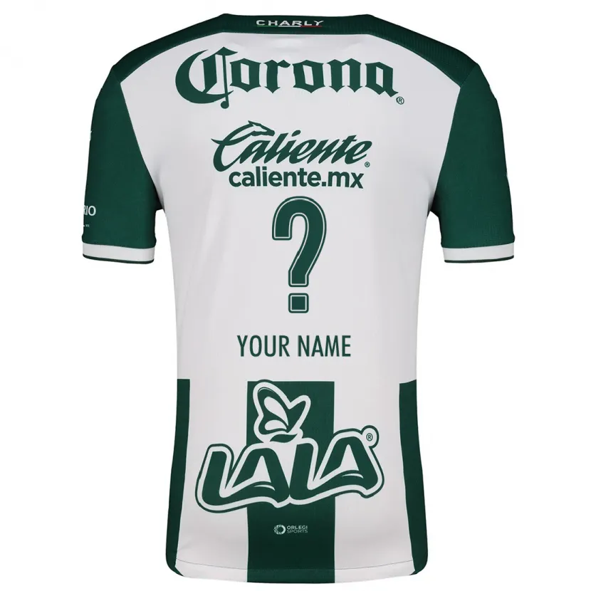 Danxen Niño Camiseta Su Nombre #0 Verde Blanco 1ª Equipación 2024/25 La Camisa