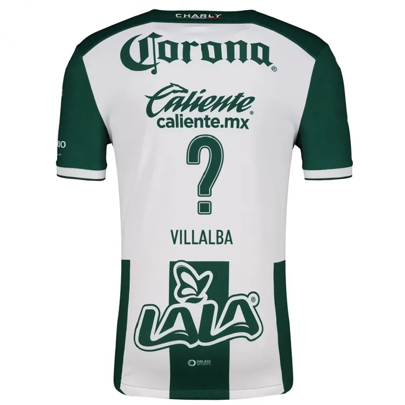 Danxen Niño Camiseta Fran Villalba #0 Verde Blanco 1ª Equipación 2024/25 La Camisa