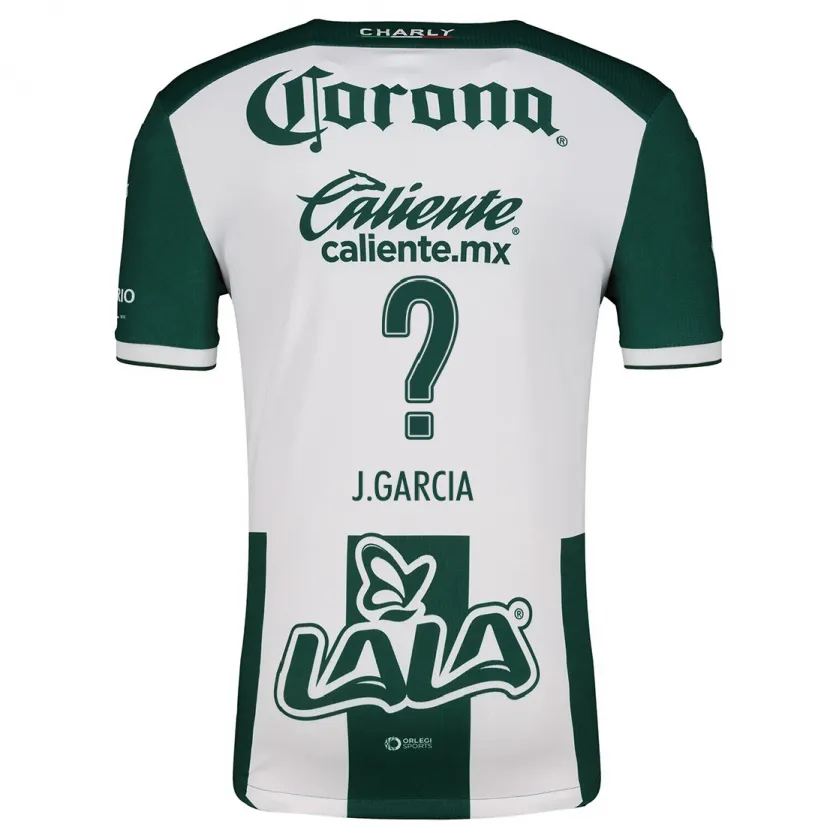 Danxen Niño Camiseta Joel García #0 Verde Blanco 1ª Equipación 2024/25 La Camisa