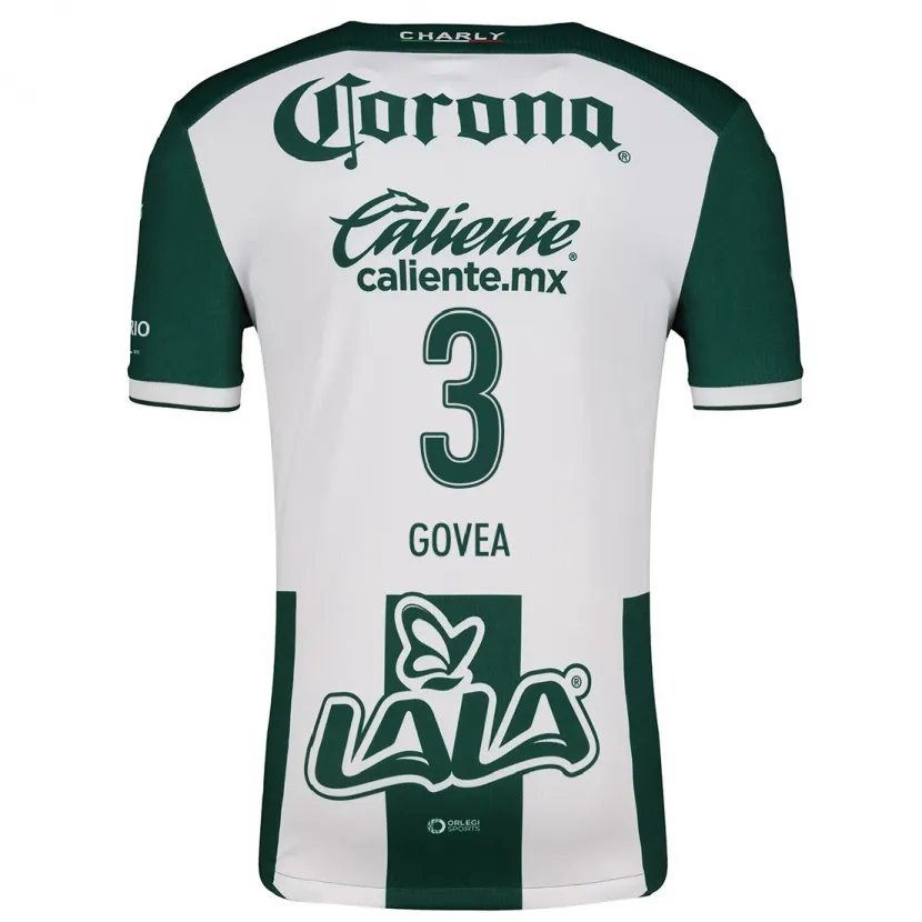 Danxen Niño Camiseta Ismael Govea #3 Verde Blanco 1ª Equipación 2024/25 La Camisa