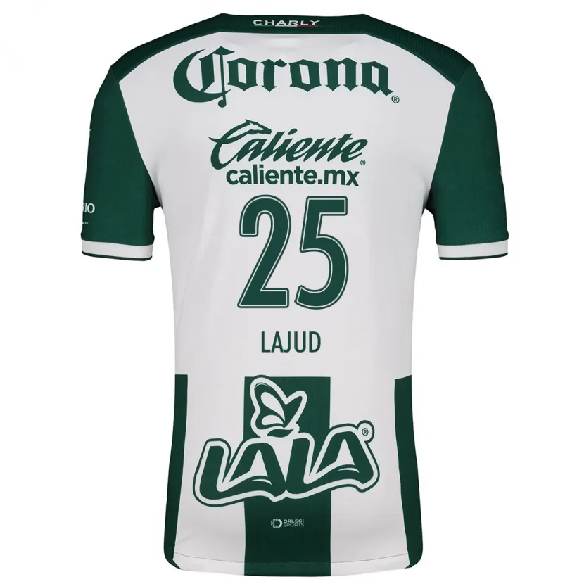 Danxen Niño Camiseta Gibrán Lajud #25 Verde Blanco 1ª Equipación 2024/25 La Camisa