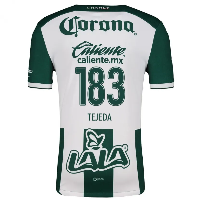 Danxen Niño Camiseta Juan Tejeda #183 Verde Blanco 1ª Equipación 2024/25 La Camisa