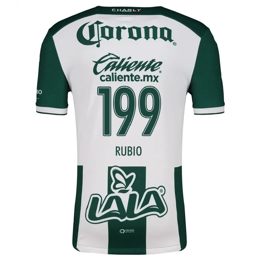 Danxen Niño Camiseta Ronaldo Rubio #199 Verde Blanco 1ª Equipación 2024/25 La Camisa