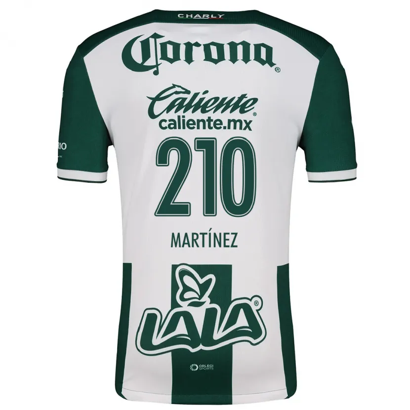 Danxen Niño Camiseta André Martínez #210 Verde Blanco 1ª Equipación 2024/25 La Camisa