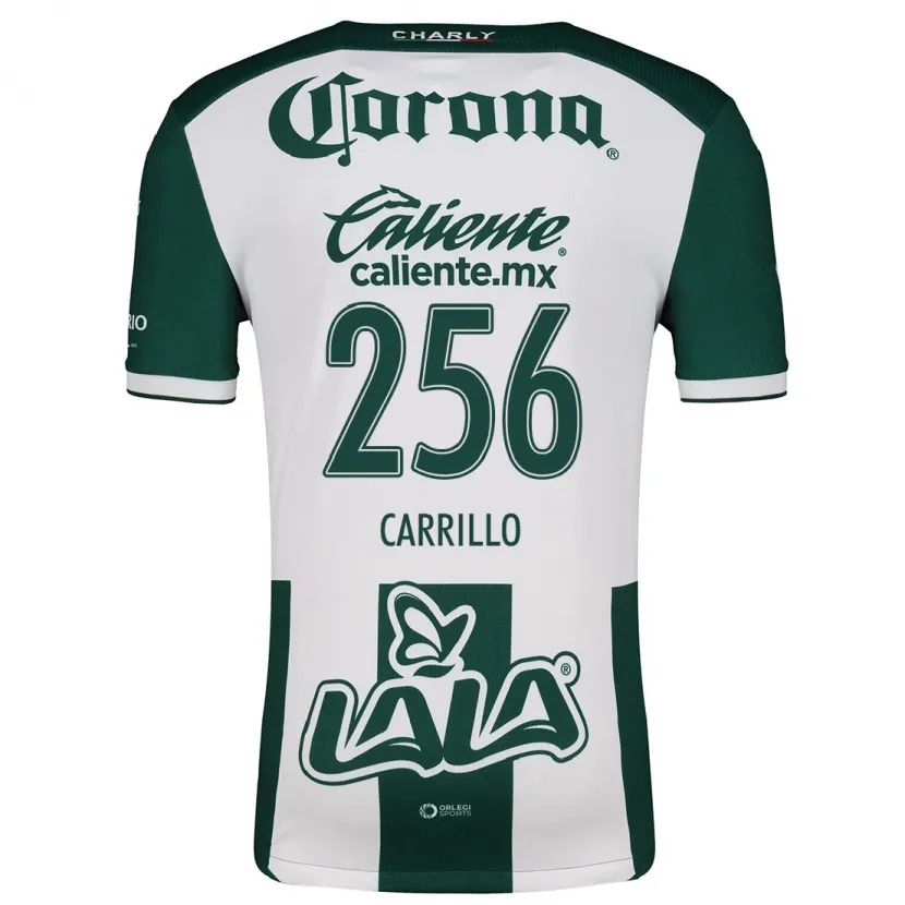 Danxen Niño Camiseta Stéphano Carrillo #256 Verde Blanco 1ª Equipación 2024/25 La Camisa