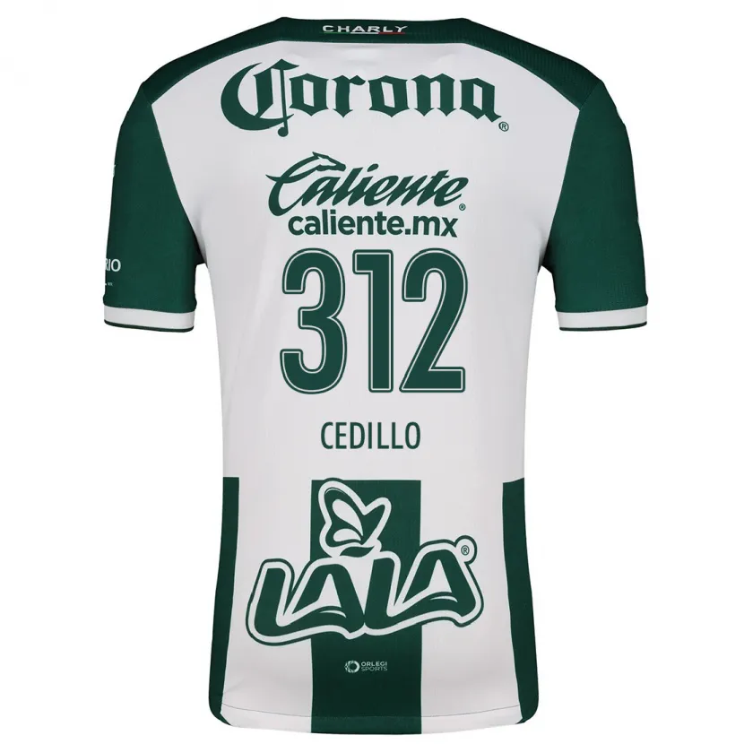 Danxen Niño Camiseta Nelson Cedillo #312 Verde Blanco 1ª Equipación 2024/25 La Camisa